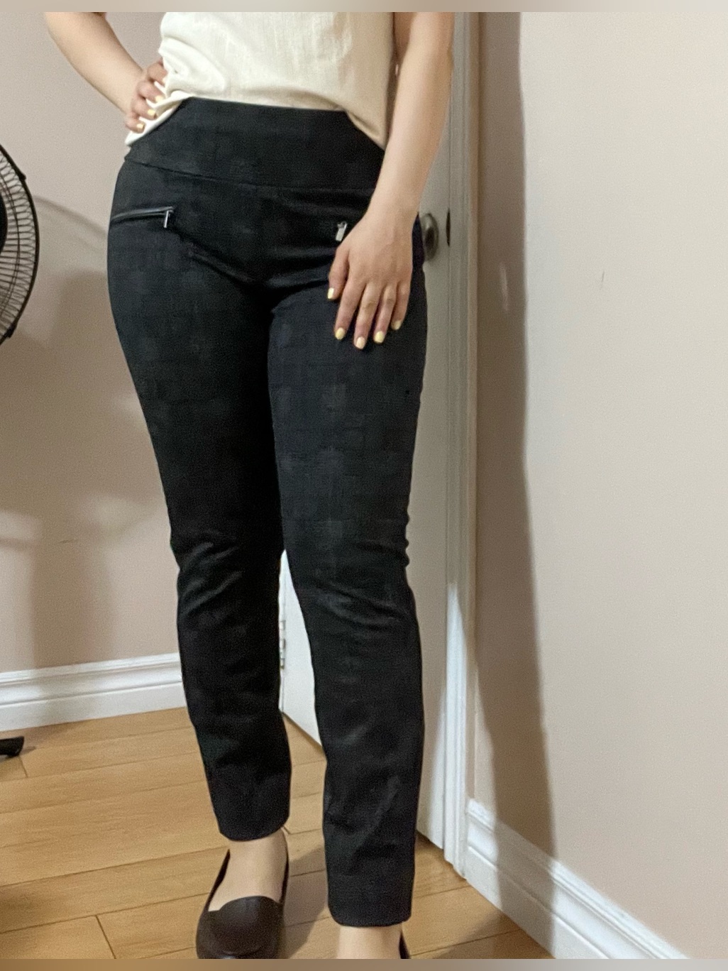 Pull-On Glen Pattern Pants